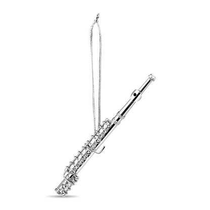 4.5"/ 5.5", Silver / Gold Brass Flute Ornament