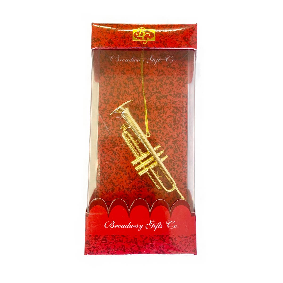 Luxury 1:8 Scale Miniature Brass Trumpet Christmas Ornament