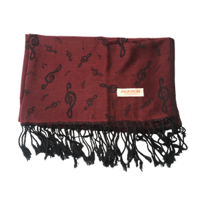 Pashmina Treble Clef Scarf