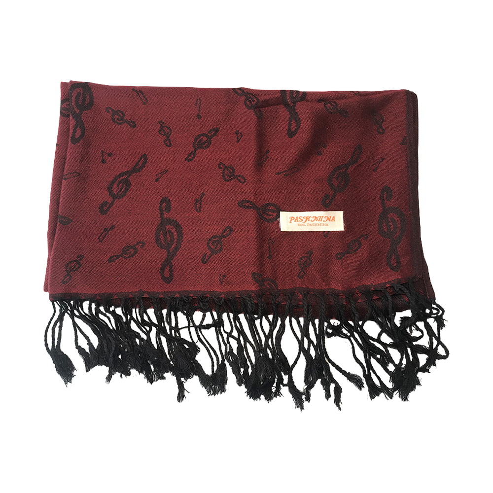 Pashmina Treble Clef Scarf