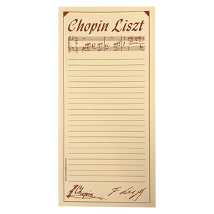 Chopin Liszt Notepad