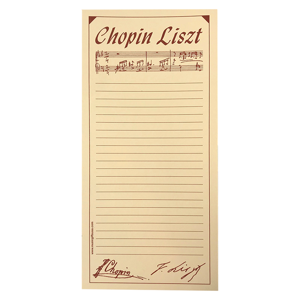 Chopin Liszt Notepad