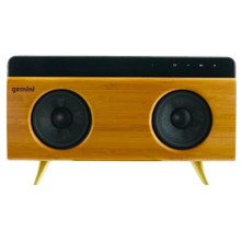 Load image into Gallery viewer, Gemini Modern Bamboo Bluetooth Speaker
