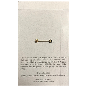 Lotus Blossom Pin - Goldtone