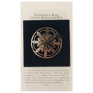 Lotus Blossom Pin - Silvertone