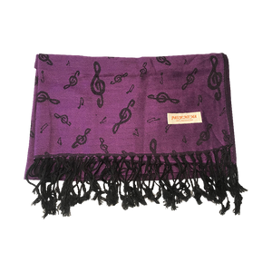 Pashmina Treble Clef Scarf