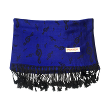 Load image into Gallery viewer, Pashmina Treble Clef Scarf
