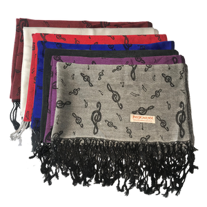Pashmina Treble Clef Scarf