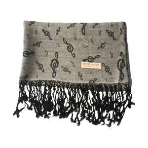 Pashmina Treble Clef Scarf