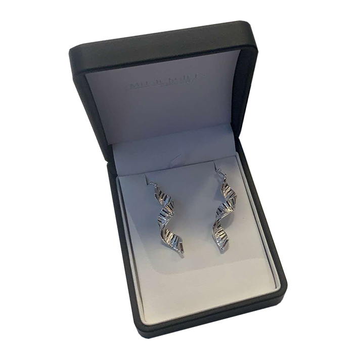 Spiral Keyboard Earrings
