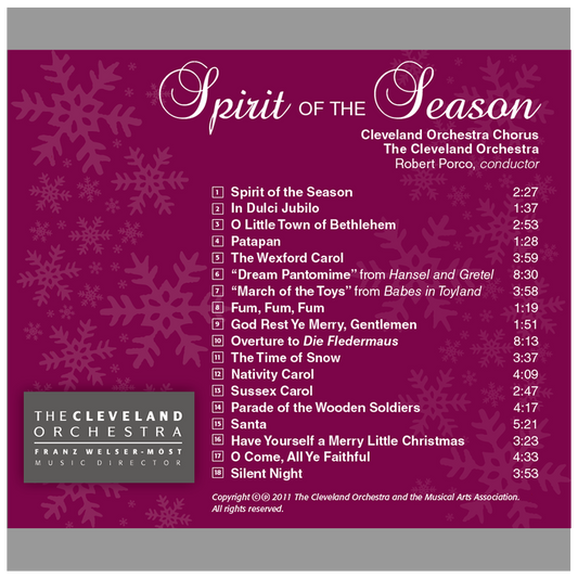 DIGITAL DOWNLOAD - Spirit of the Season - Gift with Chorus Fund Donation
