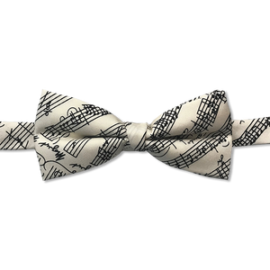 Manuscript Bow Tie - White